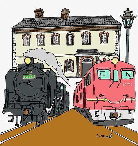 長浜鉄道スクエアで企画展「出発進行！TRAIN ART展 in 長浜」開催