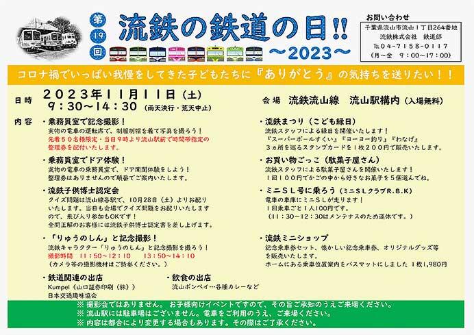 「第19回 流鉄の鉄道の日！！」開催