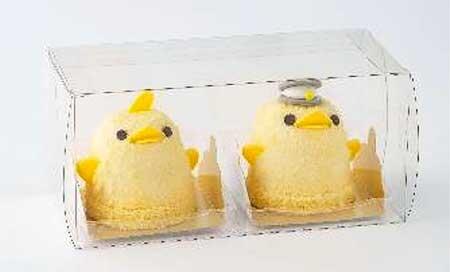 ひよこ形スイーツ「ぴよりん」