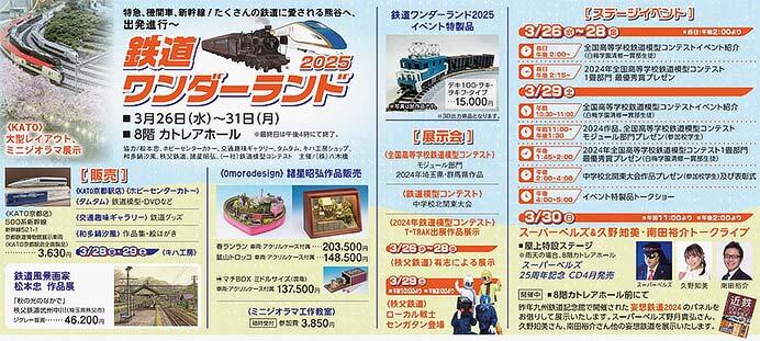 「鉄道ワンダーランド 2025」を八木橋百貨店で開催
