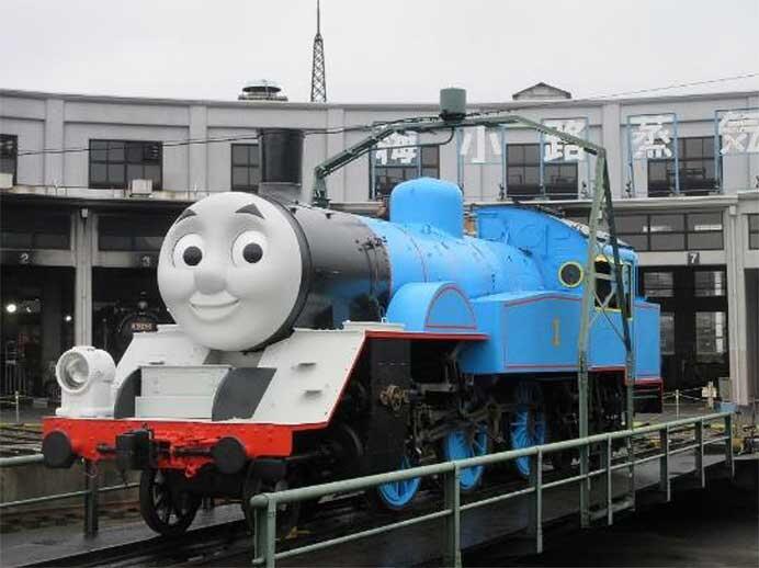 京都鉄道博物館で,「扇形車庫にきかんしゃトーマスがやってくる」開催