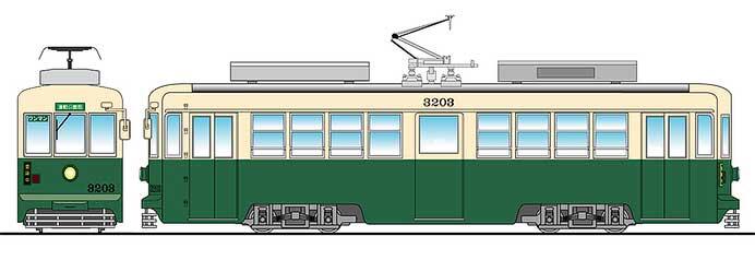 豊橋鉄道，「モ3203号復刻デザインラッピング」を運行