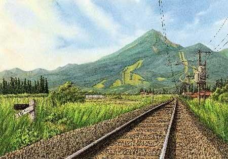 JR東日本，鉄道風景画家 松本忠 作品展「福島の鉄道風景」を開催