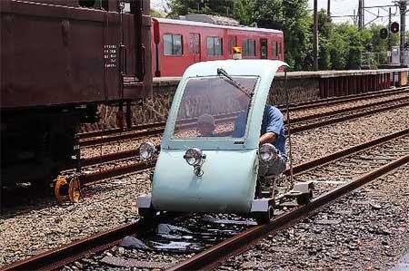 大雄山線でのATカート乗車体験