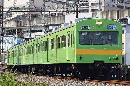 秩父鉄道1000系第9編成，関西線色になって試運転