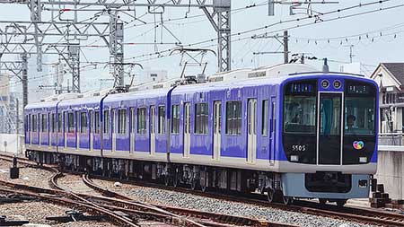 阪神5500系リニューアル車3編成目が営業運転を実施
