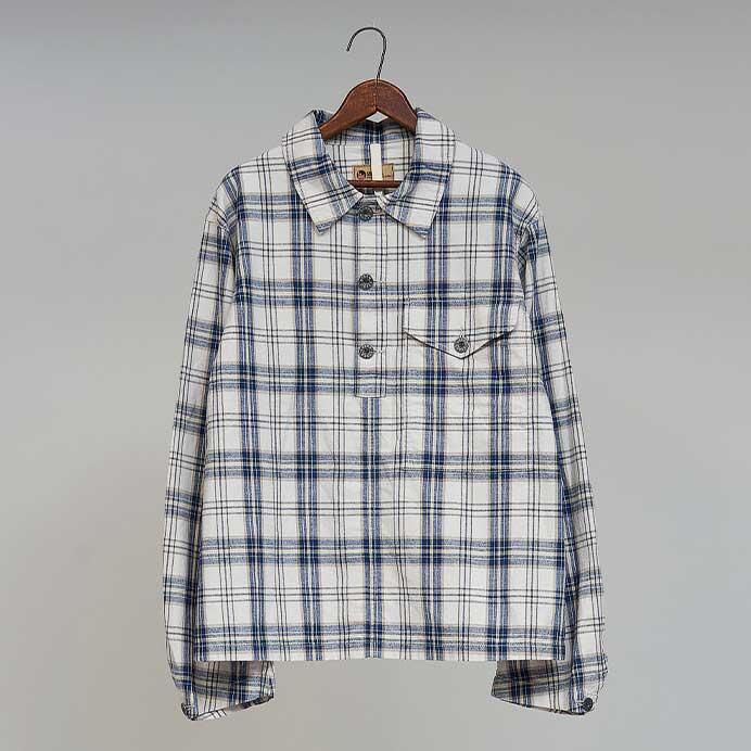 プルオーバーワークシャツ -チェック