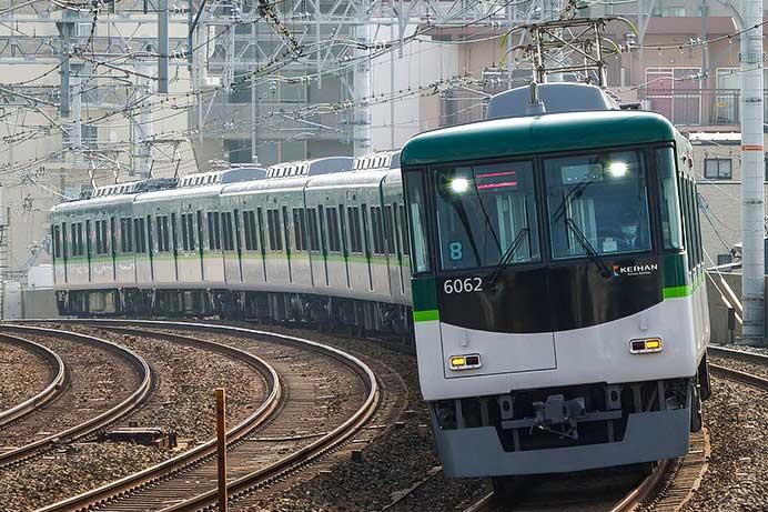 京阪6000系6012編成が営業運転に復帰