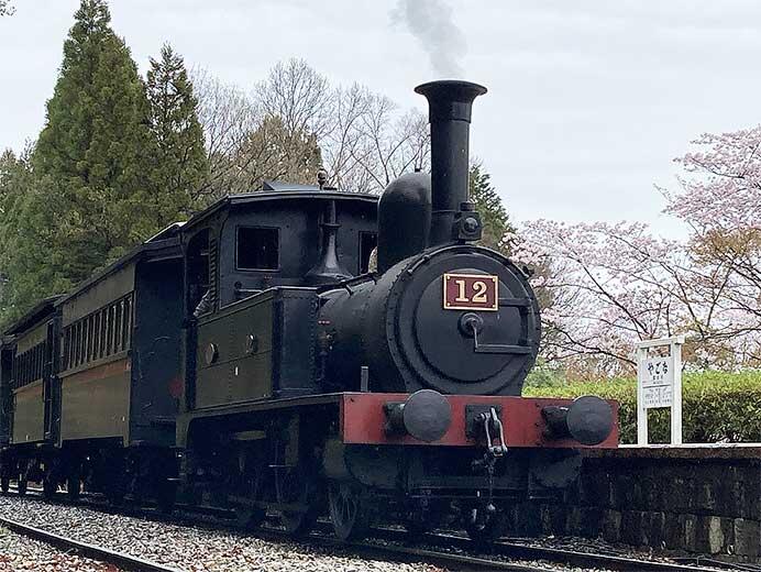 博物館明治村,3年8カ月ぶりに「蒸気機関車12号」の営業運転を再開