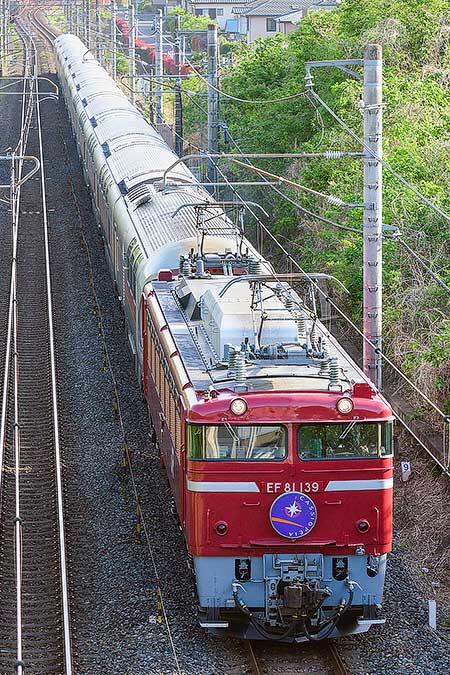 「カシオペア紀行」をEF81 139がけん引