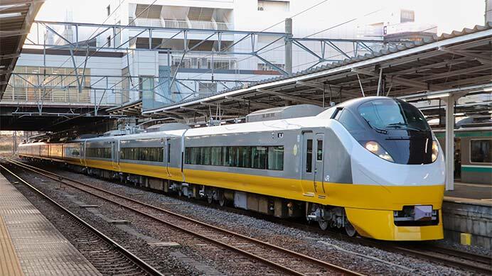 E657系K2編成が「フレッシュひたち（黄色）」カラーになって出場｜鉄道