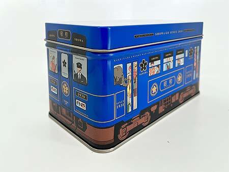 「若桜鉄道『昭和号』列車缶入りえごまクッキー」を発売