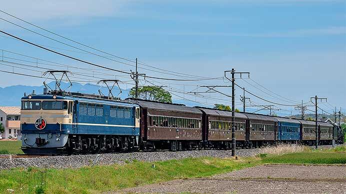 快速“ELレトロぐんま横川”をEF65 501がけん引
