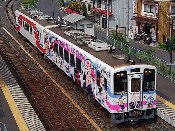 三陸鉄道で「三陸元気！GO GO号」運転中