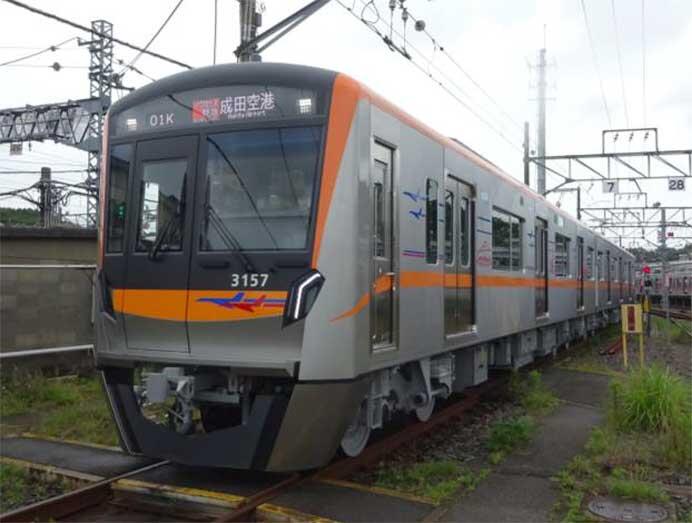 京成3100形3157編成，6月18日から営業運転を開始