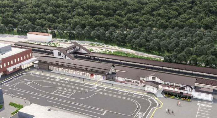 JR北海道，室蘭本線 登別駅のバリアフリー化・駅舎整備に着手