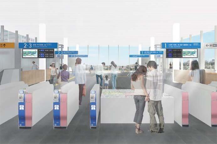 町田市・小田急，鶴川駅南北自由通路拡幅整備と駅改良工事に着手