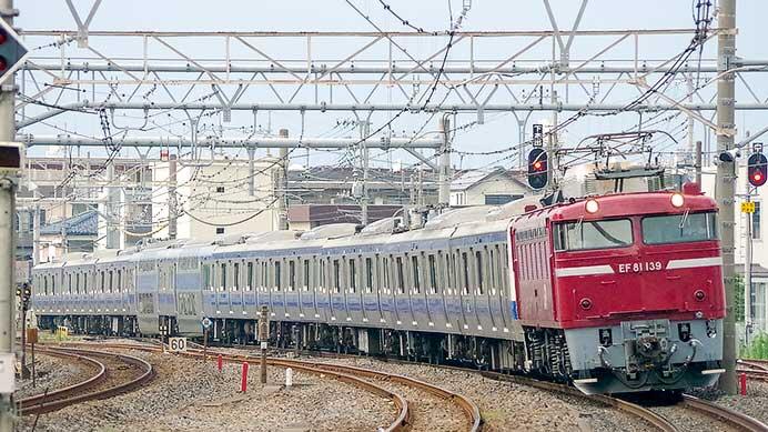 E531系K420編成が配給輸送される