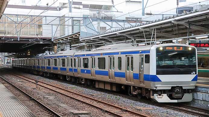 E531系K480編成の先頭車にホーム検知装置