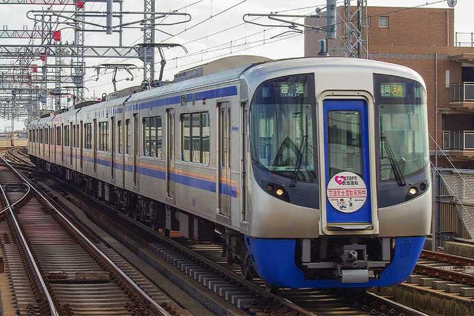 西鉄3000形3011編成に「STOP飲酒運転」ヘッドマーク