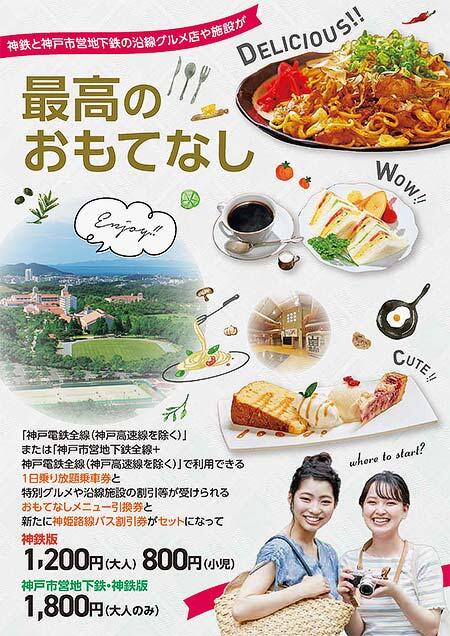 神戸電鉄×神戸市営地下鉄「おもてなしきっぷ」発売