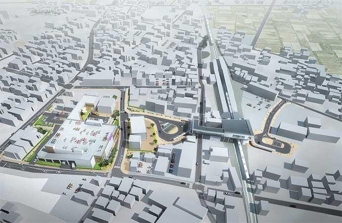 西武新宿線 入曽駅の東西自由通路・橋上駅舎整備工事に着手