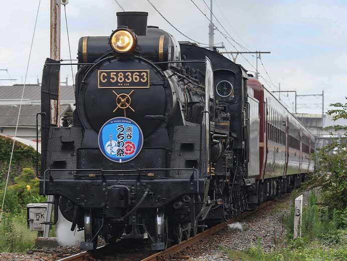 秩父鉄道で「SL熊谷うちわ祭号」運転