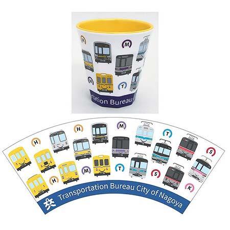 「電車柄メラミンカップ」