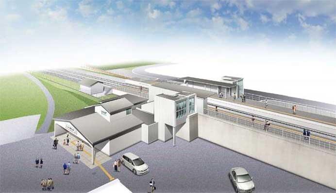 山陽電鉄，網干線 夢前川駅のバリアフリー化と南側ロータリーの整備を実施