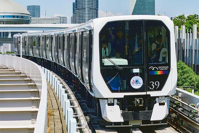 ゆりかもめで乗車10億人達成記念ヘッドマーク