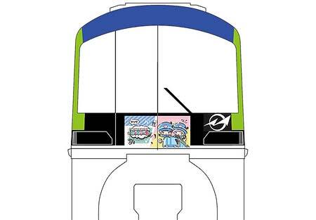 「サンリオキャラクター大賞ギャラリー号」ヘッドマークイメージ