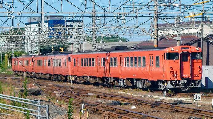 「松江水郷祭」輸送に岡山の115系A編成が使用される