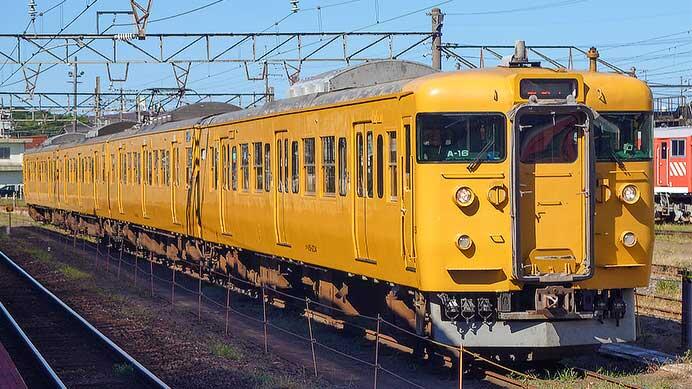 「松江水郷祭」輸送に岡山の115系A編成が使用される