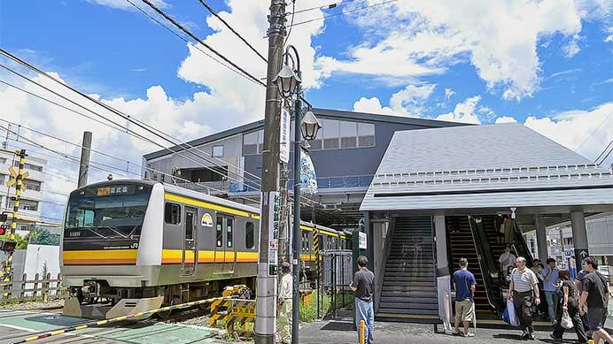 南武線稲田堤駅が橋上駅舎に