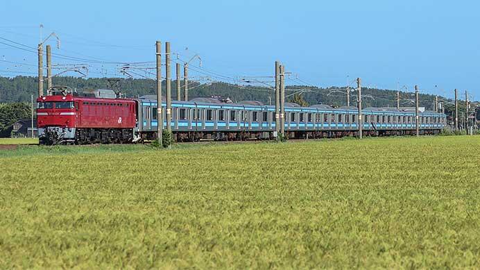 E231系800番代K1編成が秋田総合車両センターから出場