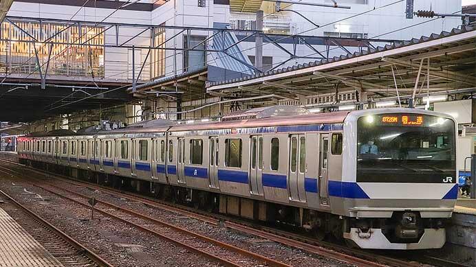 E531系K481編成の先頭車にホーム検知装置が取り付けられる