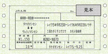 「西九州新幹線開業1周年記念きっぷ」記念きっぷ