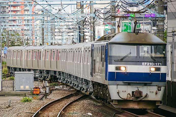 都交12-600形12-861編成が甲種輸送される