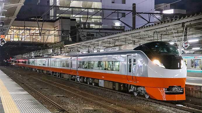 E657系K3編成がフレッシュひたち（橙色）カラーになって出場