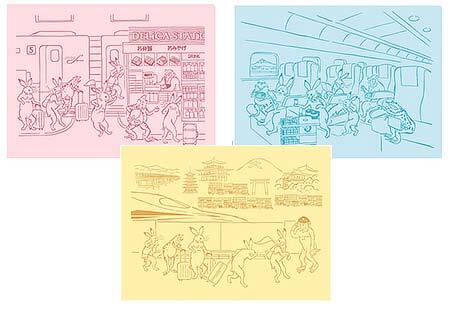 ジェイアール東海パッセンジャーズ，「東海道新幹線N700S×鳥獣戯画コラボアイテム」を発売