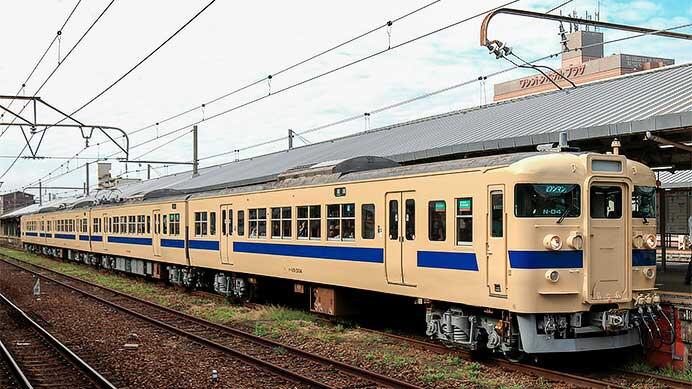 115系3000番代N-04編成が瀬戸内色に