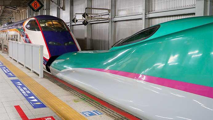 E5系とE3系2000番代が併結試運転を実施
