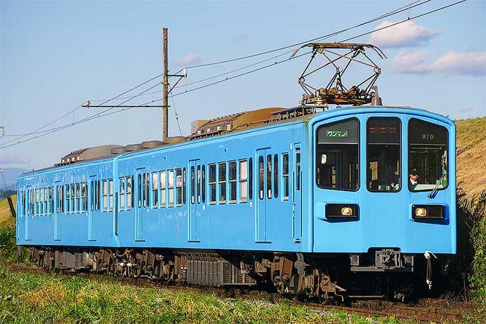 近江鉄道800形810編成が水色塗装に｜鉄道ニュース｜2023年10月23日掲載