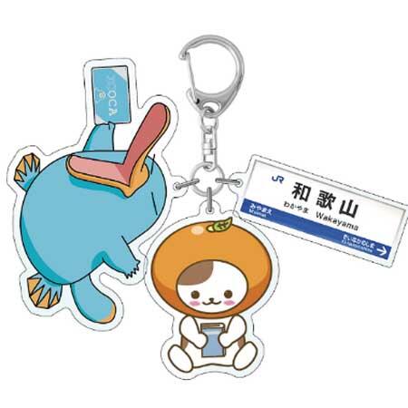 イコちゃん×わだにゃん 3連アクリルキーホルダー