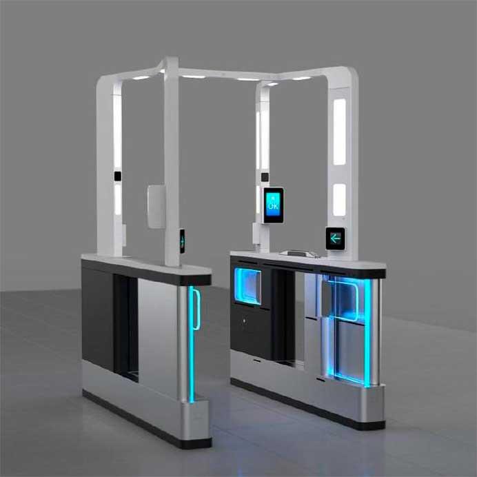 御堂筋線 なんば駅にウォークスルー形顔認証改札機を設置