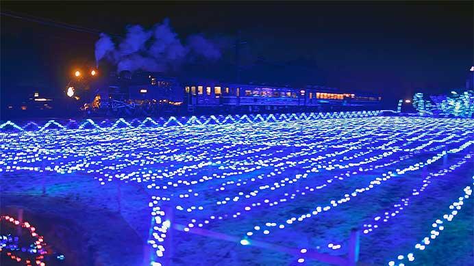 東武鬼怒川線沿線でイルミネーションが始まる