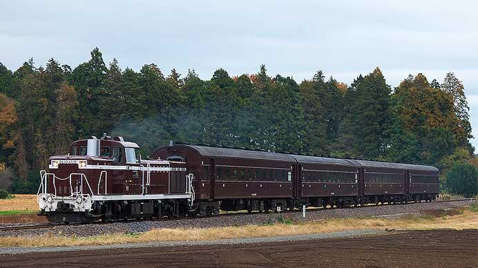 水郡線で旧客による団臨運転