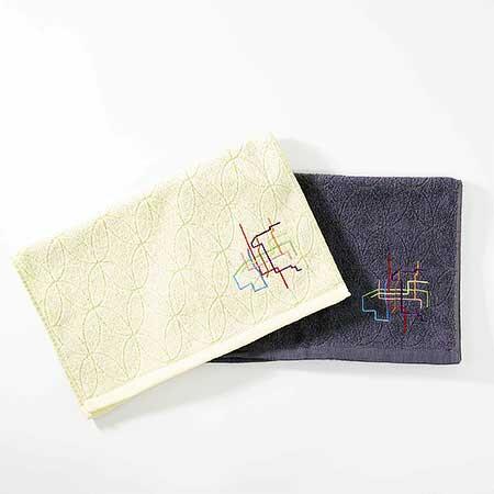 大阪市高速電気軌道×ふくろやタオル，「路線図フェイスタオル」を発売