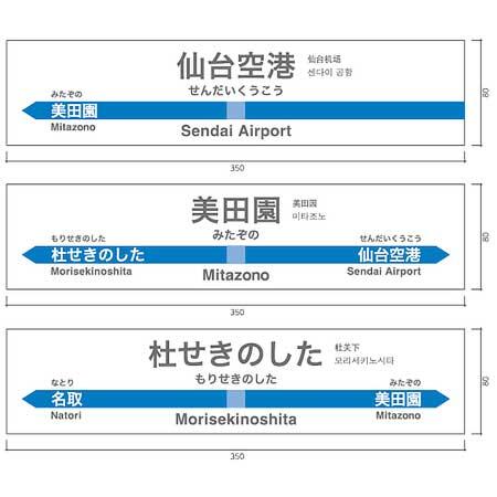 「駅名標ミニチュア品」