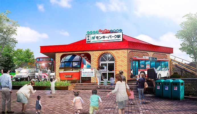 日本モンキーパーク,名鉄グループのりもの館「モンキーパーク駅」をオープンへ